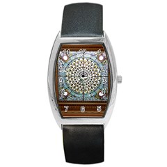 Stained Glass Window Library Of Congress Barrel Style Metal Watch by Nexatart