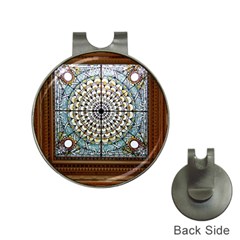 Stained Glass Window Library Of Congress Hat Clips With Golf Markers by Nexatart