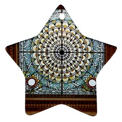 Stained Glass Window Library Of Congress Star Ornament (two Sides) by Nexatart