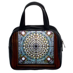 Stained Glass Window Library Of Congress Classic Handbags (2 Sides) by Nexatart