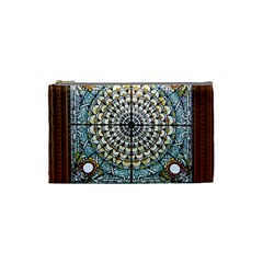 Stained Glass Window Library Of Congress Cosmetic Bag (small)  by Nexatart