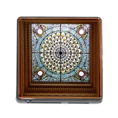 Stained Glass Window Library Of Congress Memory Card Reader (square) by Nexatart