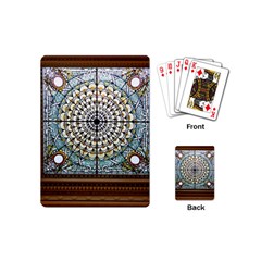 Stained Glass Window Library Of Congress Playing Cards (mini)  by Nexatart