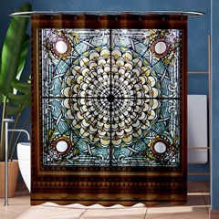 Stained Glass Window Library Of Congress Shower Curtain 60  X 72  (medium)  by Nexatart