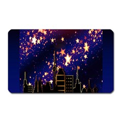 Star Advent Christmas Eve Christmas Magnet (rectangular) by Nexatart