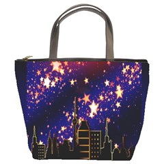 Star Advent Christmas Eve Christmas Bucket Bags by Nexatart