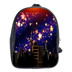 Star Advent Christmas Eve Christmas School Bags (xl)  by Nexatart