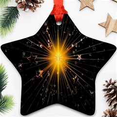 Star Christmas Advent Decoration Ornament (star) by Nexatart