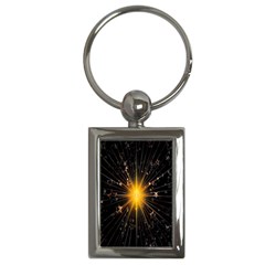 Star Christmas Advent Decoration Key Chains (rectangle)  by Nexatart