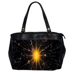 Star Christmas Advent Decoration Office Handbags (2 Sides)  by Nexatart