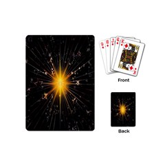 Star Christmas Advent Decoration Playing Cards (mini)  by Nexatart