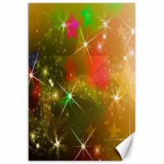 Star Christmas Background Image Red Canvas 20  X 30   by Nexatart