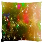 Star Christmas Background Image Red Large Cushion Case (Two Sides) Back