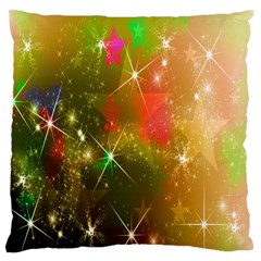 Star Christmas Background Image Red Standard Flano Cushion Case (one Side) by Nexatart