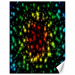 Star Christmas Curtain Abstract Canvas 12  X 16   by Nexatart