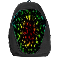 Star Christmas Curtain Abstract Backpack Bag by Nexatart