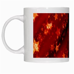 Star Christmas Pattern Texture White Mugs by Nexatart