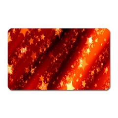 Star Christmas Pattern Texture Magnet (rectangular) by Nexatart