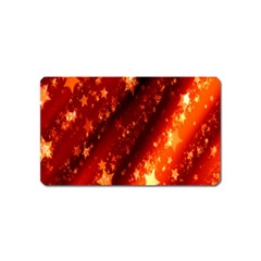 Star Christmas Pattern Texture Magnet (name Card) by Nexatart