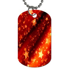 Star Christmas Pattern Texture Dog Tag (one Side)