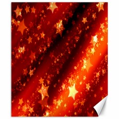 Star Christmas Pattern Texture Canvas 8  X 10  by Nexatart