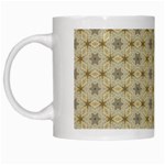 Star Basket Pattern Basket Pattern White Mugs Left