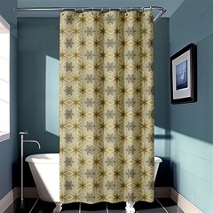 Star Basket Pattern Basket Pattern Shower Curtain 36  X 72  (stall)  by Nexatart