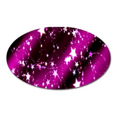 Star Christmas Sky Abstract Advent Oval Magnet by Nexatart