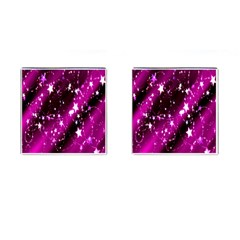 Star Christmas Sky Abstract Advent Cufflinks (square) by Nexatart