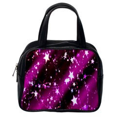 Star Christmas Sky Abstract Advent Classic Handbags (one Side) by Nexatart