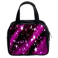 Star Christmas Sky Abstract Advent Classic Handbags (2 Sides) by Nexatart