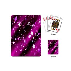 Star Christmas Sky Abstract Advent Playing Cards (mini)  by Nexatart