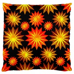 Stars Patterns Christmas Background Seamless Standard Flano Cushion Case (two Sides) by Nexatart