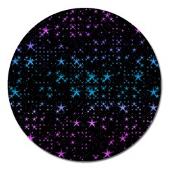 Stars Pattern Magnet 5  (Round)