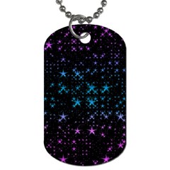 Stars Pattern Dog Tag (One Side)