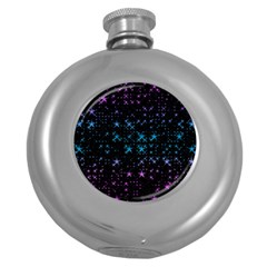 Stars Pattern Round Hip Flask (5 oz)