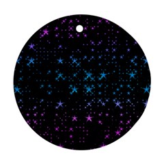 Stars Pattern Round Ornament (Two Sides)