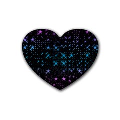 Stars Pattern Rubber Coaster (Heart) 