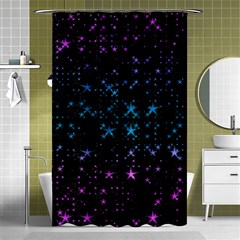 Stars Pattern Shower Curtain 48  x 72  (Small) 