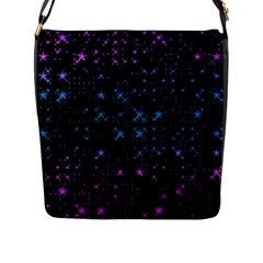 Stars Pattern Flap Messenger Bag (L) 