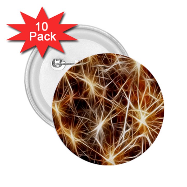 Star Golden Christmas Connection 2.25  Buttons (10 pack) 