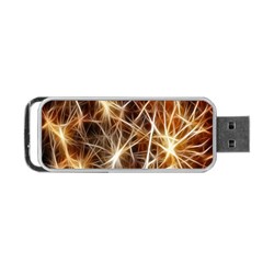 Star Golden Christmas Connection Portable Usb Flash (two Sides) by Nexatart