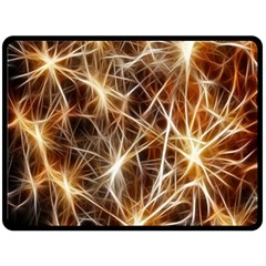 Star Golden Christmas Connection Double Sided Fleece Blanket (large)  by Nexatart