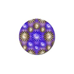 Stars Patterns Christmas Background Seamless Golf Ball Marker (4 pack)