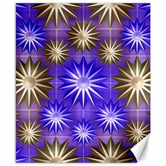 Stars Patterns Christmas Background Seamless Canvas 8  x 10 