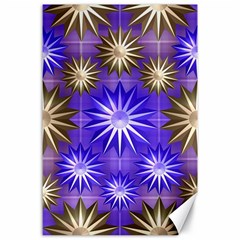 Stars Patterns Christmas Background Seamless Canvas 24  x 36 