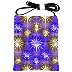 Stars Patterns Christmas Background Seamless Shoulder Sling Bags