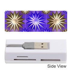 Stars Patterns Christmas Background Seamless Memory Card Reader (Stick) 