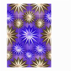 Stars Patterns Christmas Background Seamless Small Garden Flag (Two Sides)