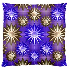 Stars Patterns Christmas Background Seamless Large Cushion Case (One Side)